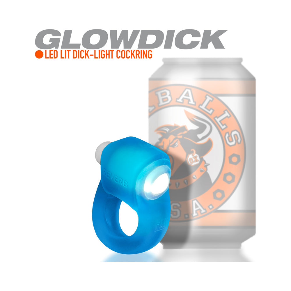 OxBalls Glowdick Cockring W/Led Blue Ice