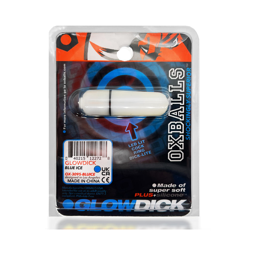 OxBalls Glowdick Cockring W/Led Blue Ice