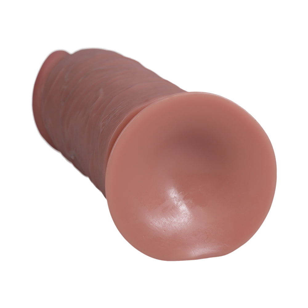 RealRock Extra Thick 9in Dildo Tan