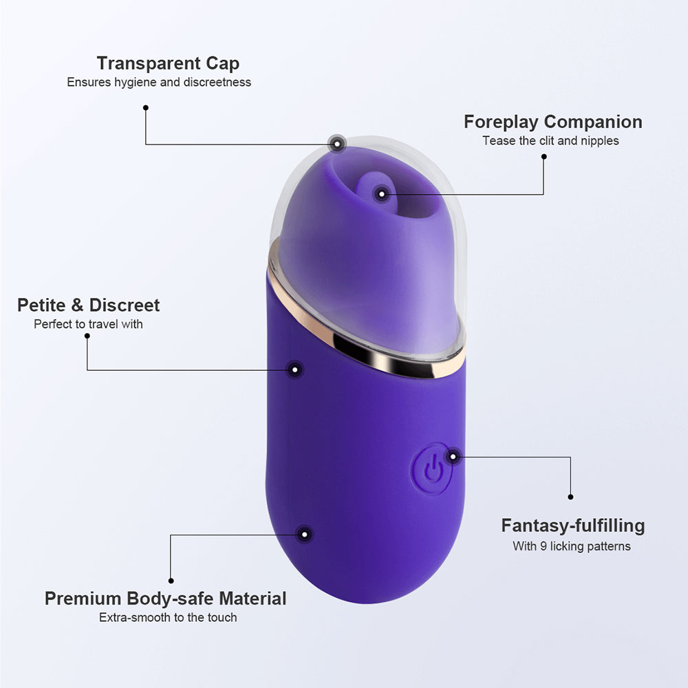 HPB Abby Mini Clit Licking Vibrator Pur