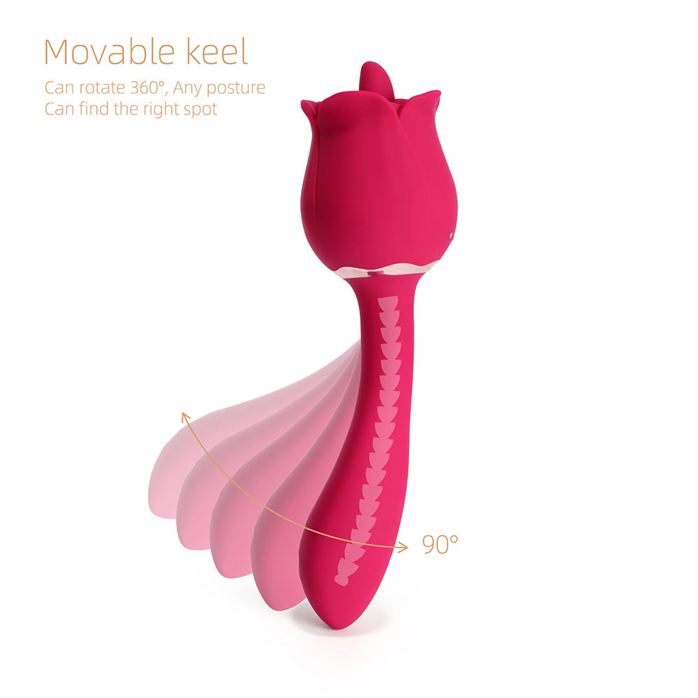 HPB Rhea The Rose Massager Red