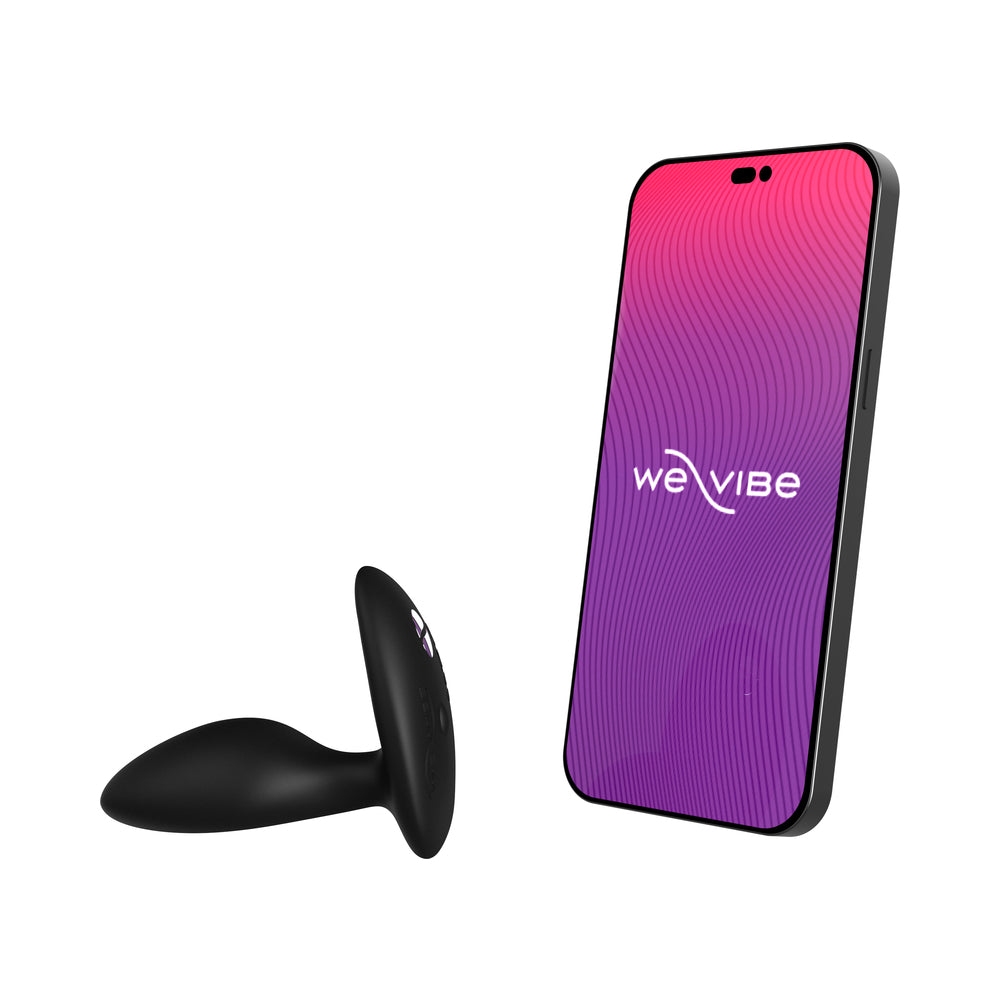 We-Vibe Ditto+ Rechargeable Remote-Controlled Silicone Vibrating Anal Plug Satin Black