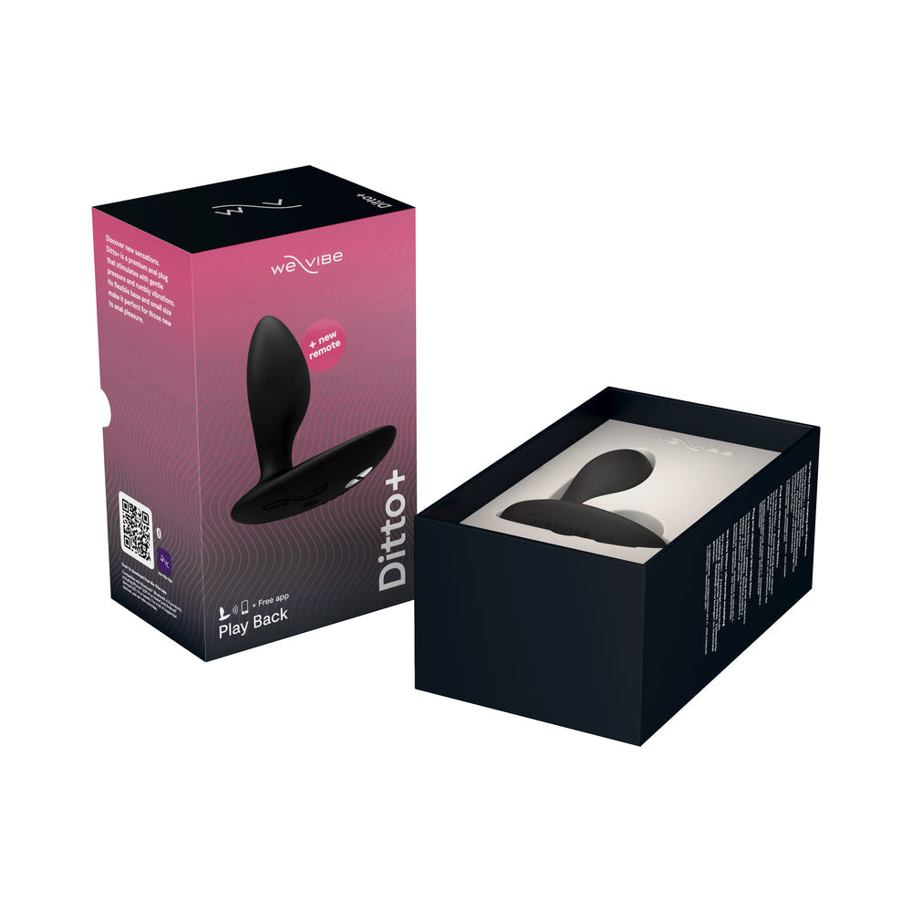 We-Vibe Ditto+ Vibrating Anal Plug Black