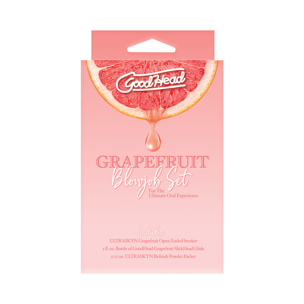 GoodHead Grapefruit Blowjob Set Yel Pink