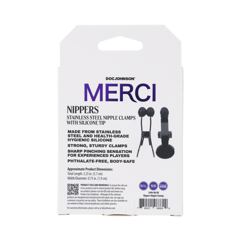 Merci Nippers SS Nipple Clamps w/Sil Tip