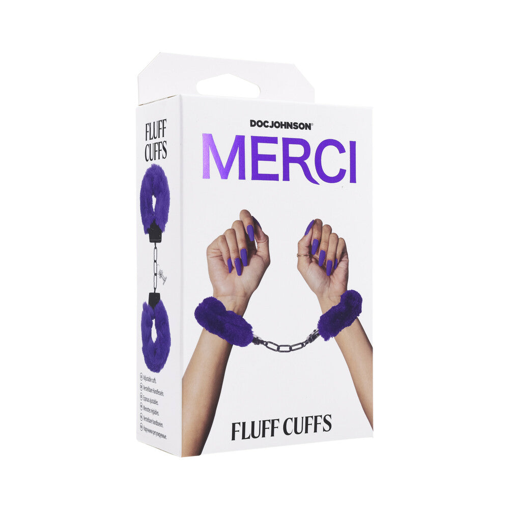 Merci Fluff Cuffs Violet