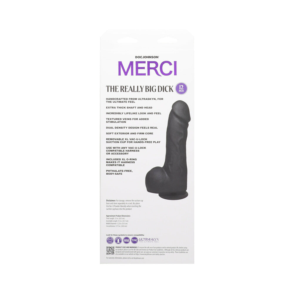 Merci Really Big Dick w/XL VacULock Blk