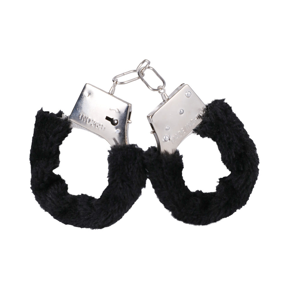 In A Bag Furry Handcuffs Black