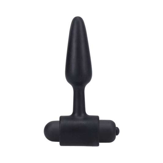 In A Bag Vibrating Butt Plug 3in Black