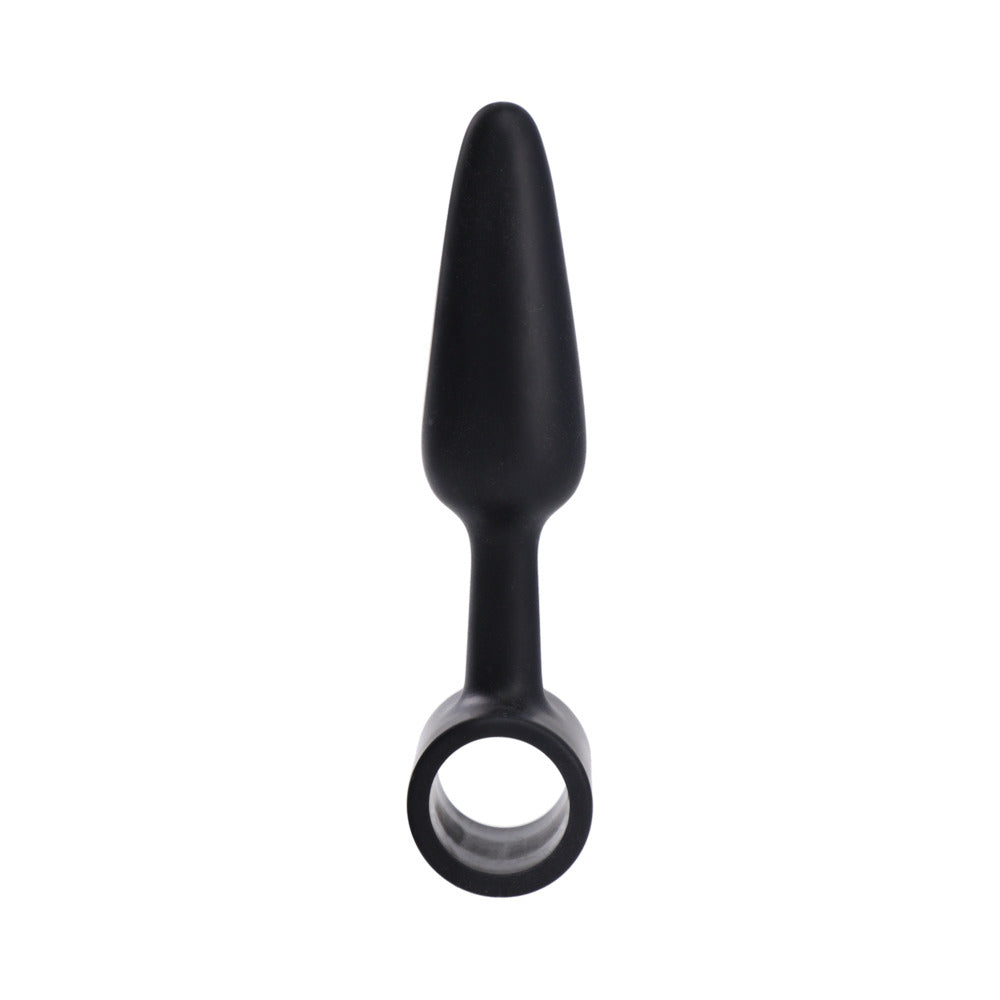 In A Bag Vibrating Butt Plug 3in Black