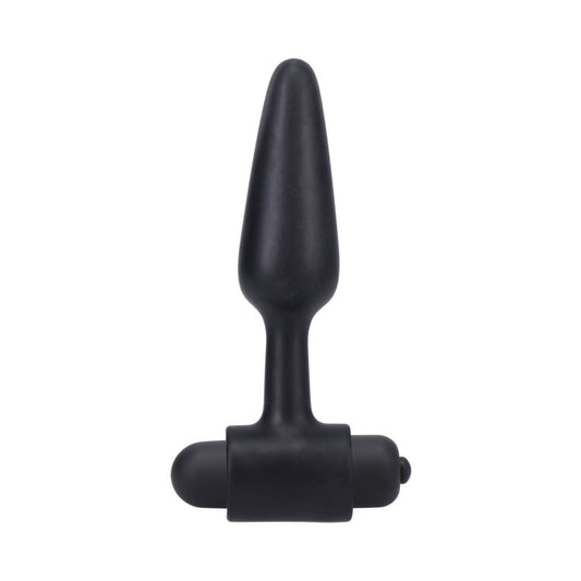 In A Bag Vibrating Butt Plug 4in Black