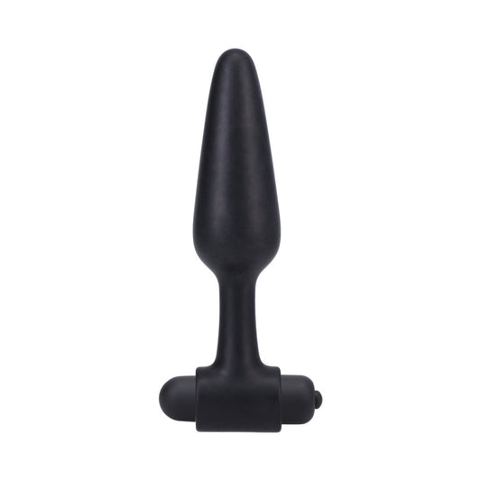 In A Bag Vibrating Butt Plug 5in Black