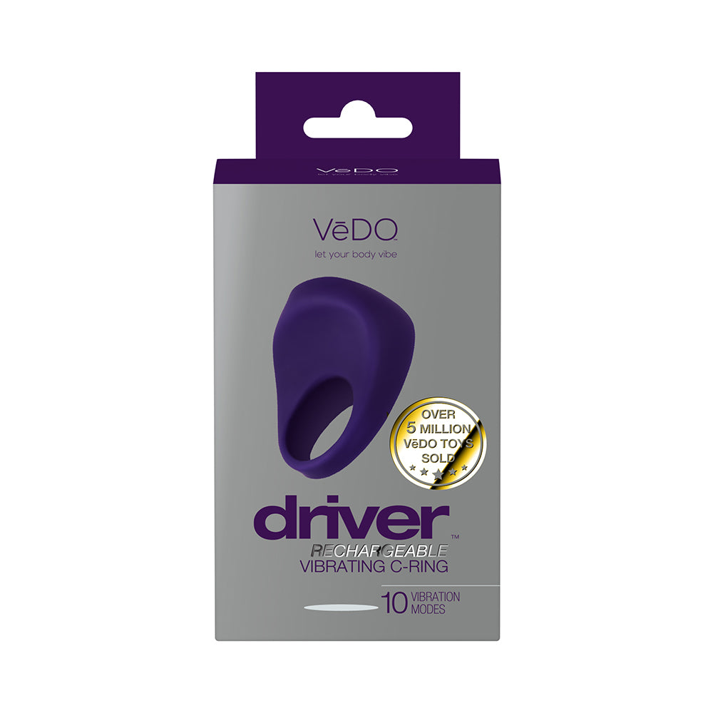 Anillo vibrador recargable VeDO Driver en color morado