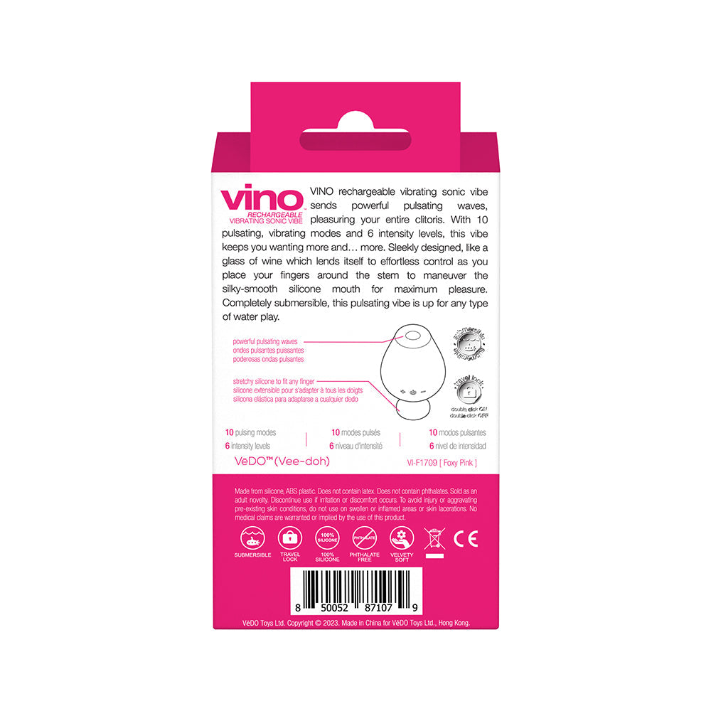 VeDO Vino Rechargeable Vib Sonic Vibe Pk