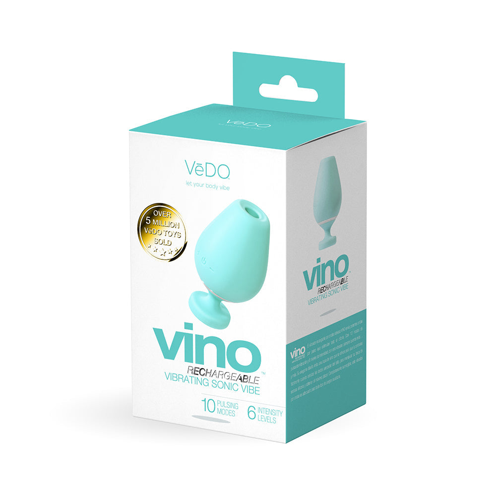 VeDO Vino Rechargeable Vibrating Sonic Vibe Turquoise