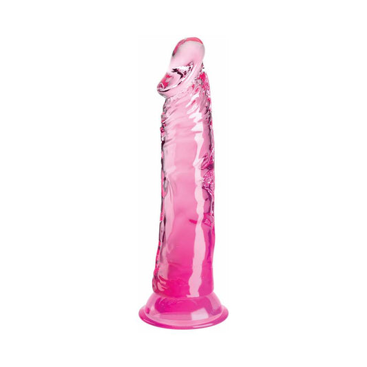 King Cock Clear 8in Pink