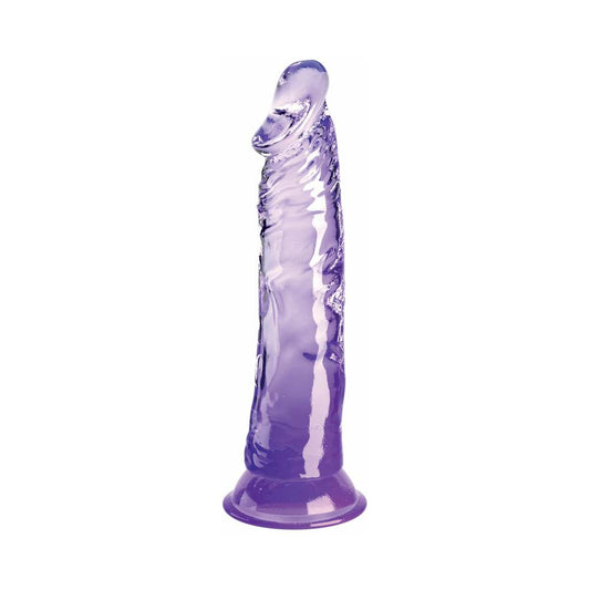 King Cock Clear 8in Purple