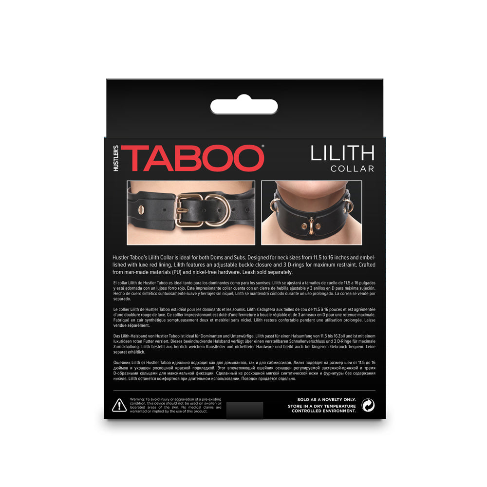 Hustler Taboo Lilith Collar Black