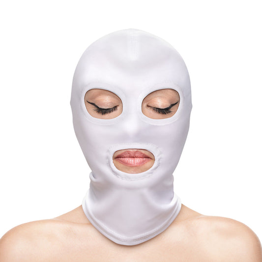 Hustler Taboo Eyes&Mouth Hood White