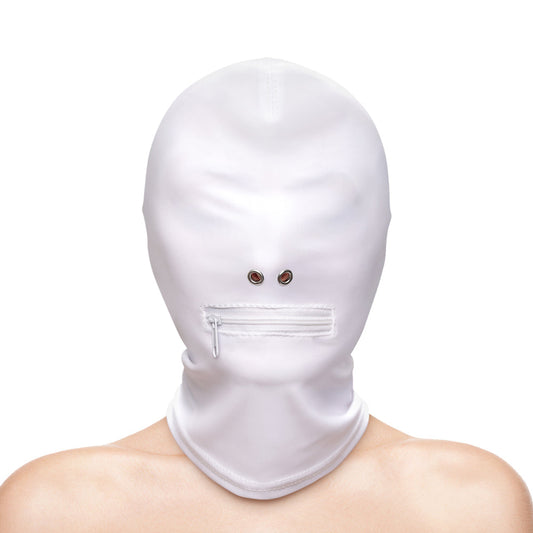 Hustler Taboo Zippered Mouth Hood White