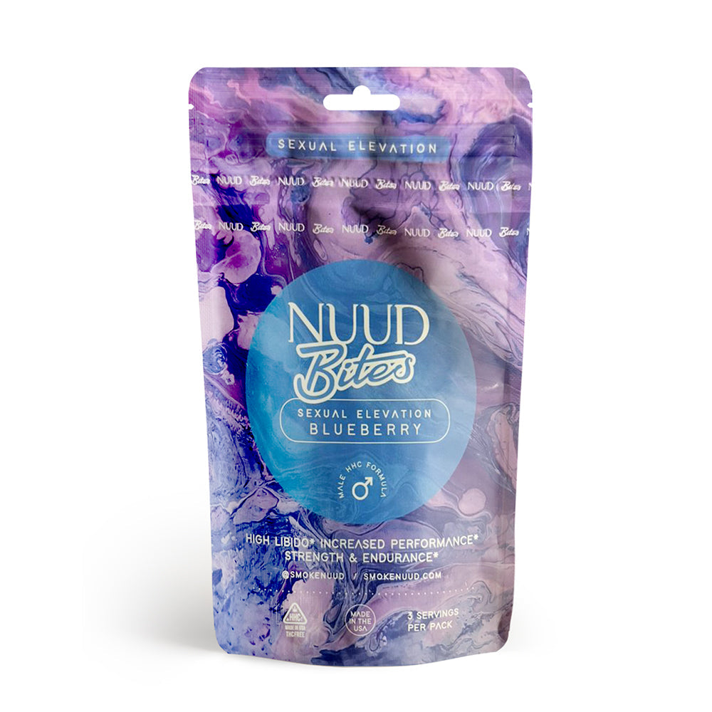 NUUD BITES Male Aphrodisiac Gummies Blueberry