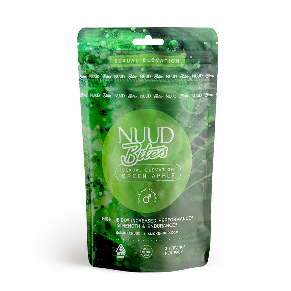 NUUD BITES Male Aphrodisiac Gummies Sour Apple