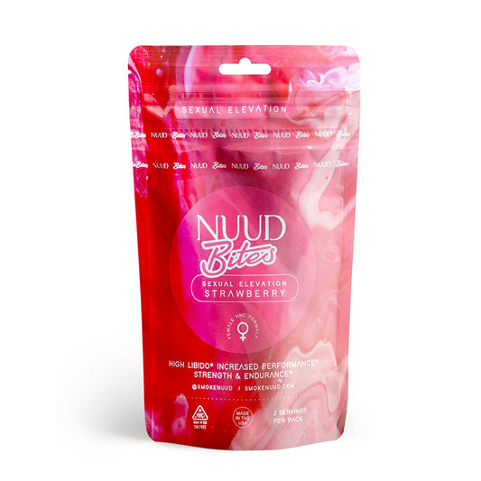 NUUD BITES Female Aphrodisiac Gummies Strawberry