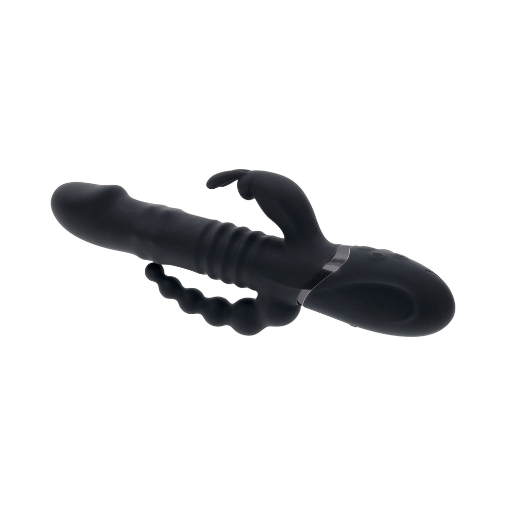 Vibrador de silicona recargable con triple estimulación Playboy Big Bunny Energy 2AM