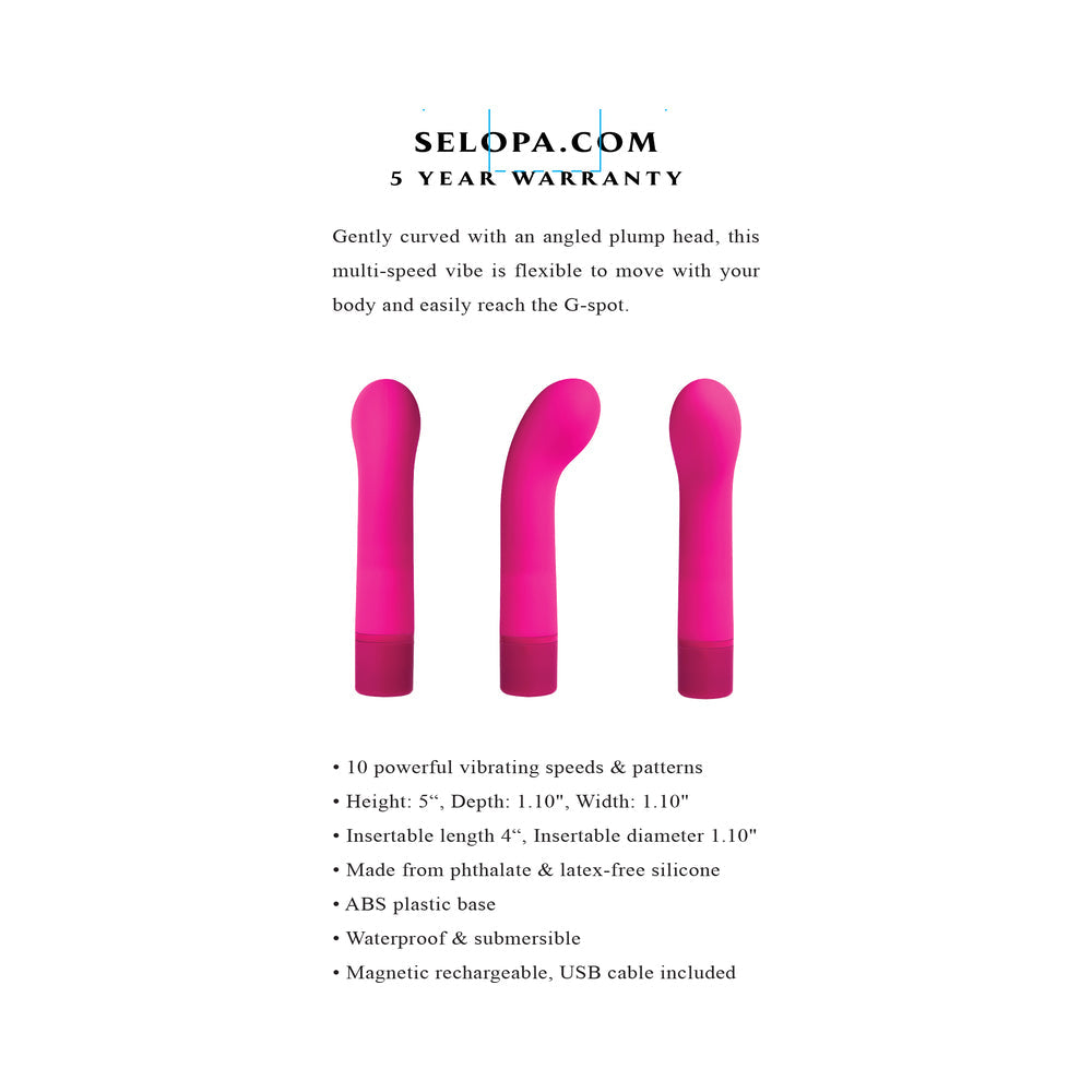 Selopa Paradise G Vibrator Recharg SilPk