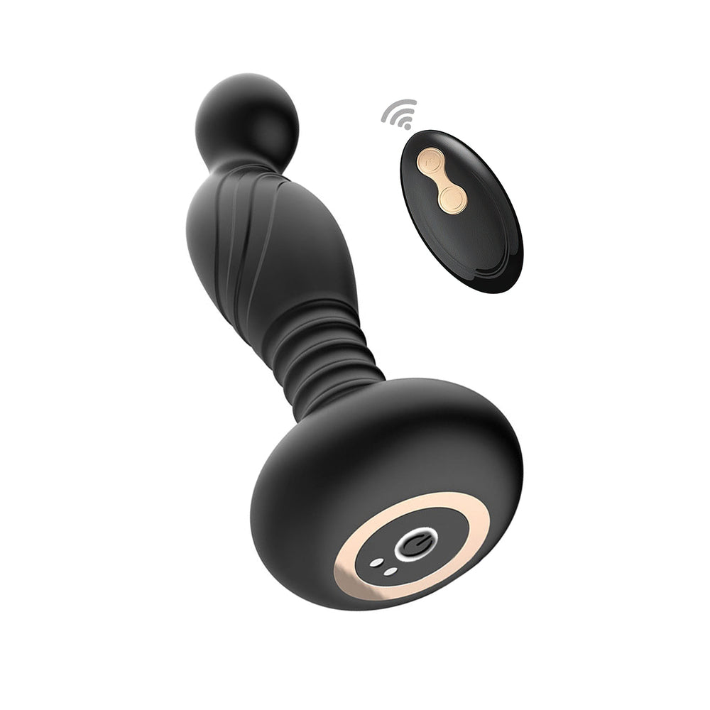 Ass-Sation Remote Vib P-Spot Plug Bk