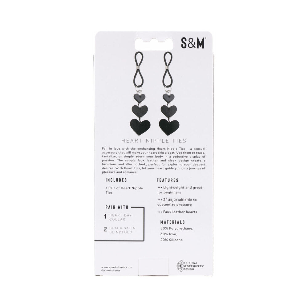 SS S&M Heart Nipple Ties