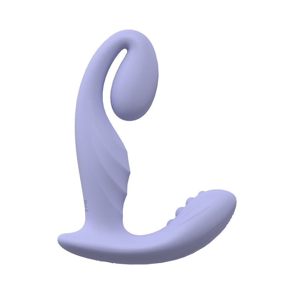 LoveLine Bliss 10 Speed Dual Motor Vibe Sealed Silicone Rechargeable Submersible Lavender