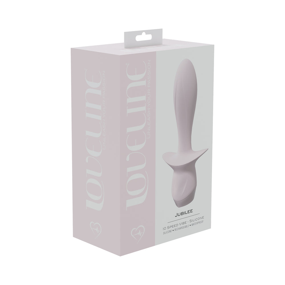 LoveLine Jubilee 10 Speed Vibe Silicone Rechargeable Waterproof Pink