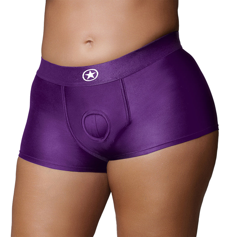 ¡Ay! Bóxer con correa vibratoria morado XL/XXL