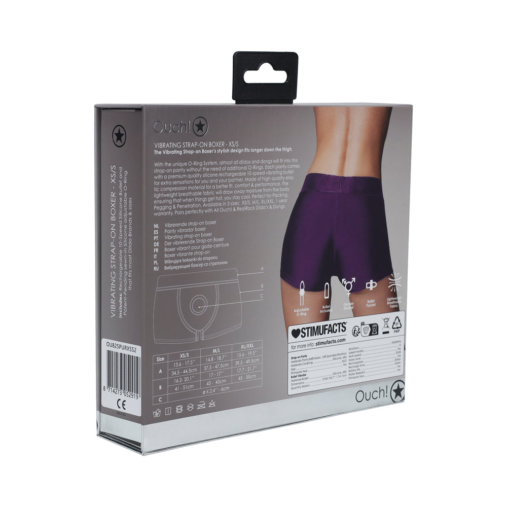 Ouch! Vibrating Strap-on Boxer Pur XS/S