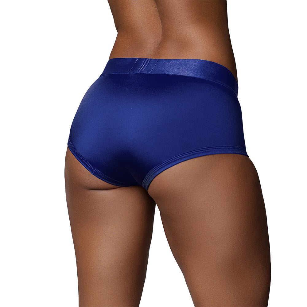 Ouch! Vibrating Strap-on Brief Blue M/L