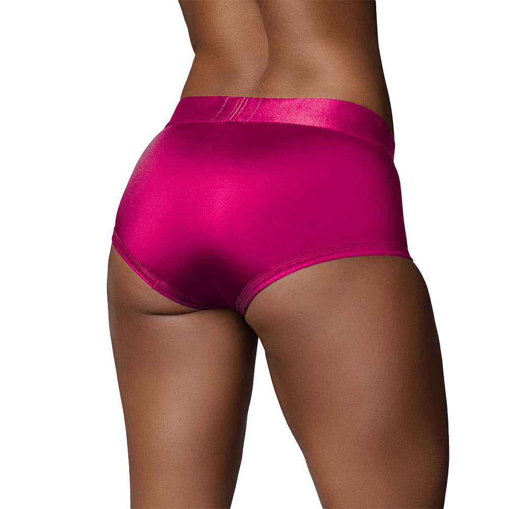 Ouch! Vibrating Strap-on Brief Pink M/L