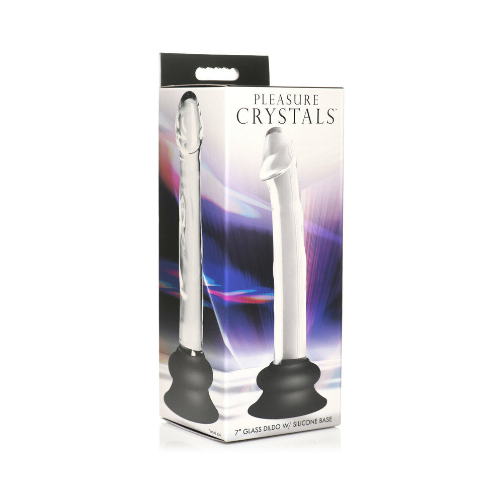 Pleasure Glass Dildo W/Sil Base 7