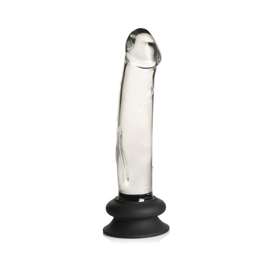 Pleasure Glass Dildo W/Sil Base 7.6