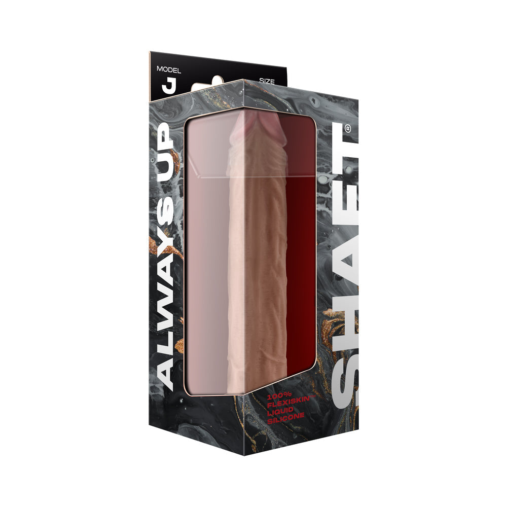 Shaft Model J: 9.5 in. Dual Density Silicone Dildo Pine