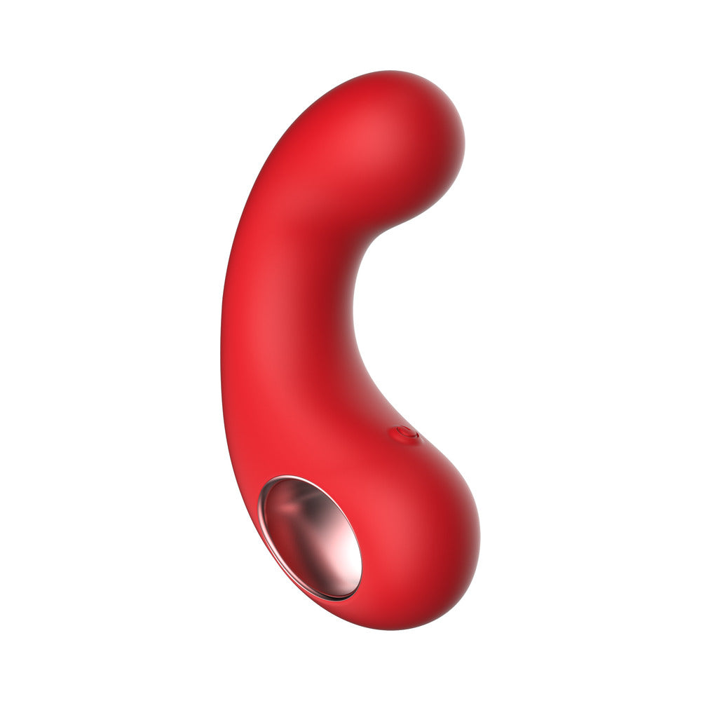 Luv Inc Cv77: Curved Vibrator Red