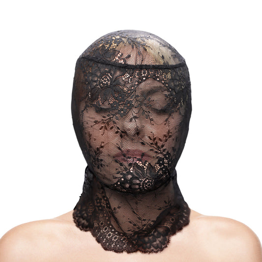 Fetish&Fashion Lace Hood Black