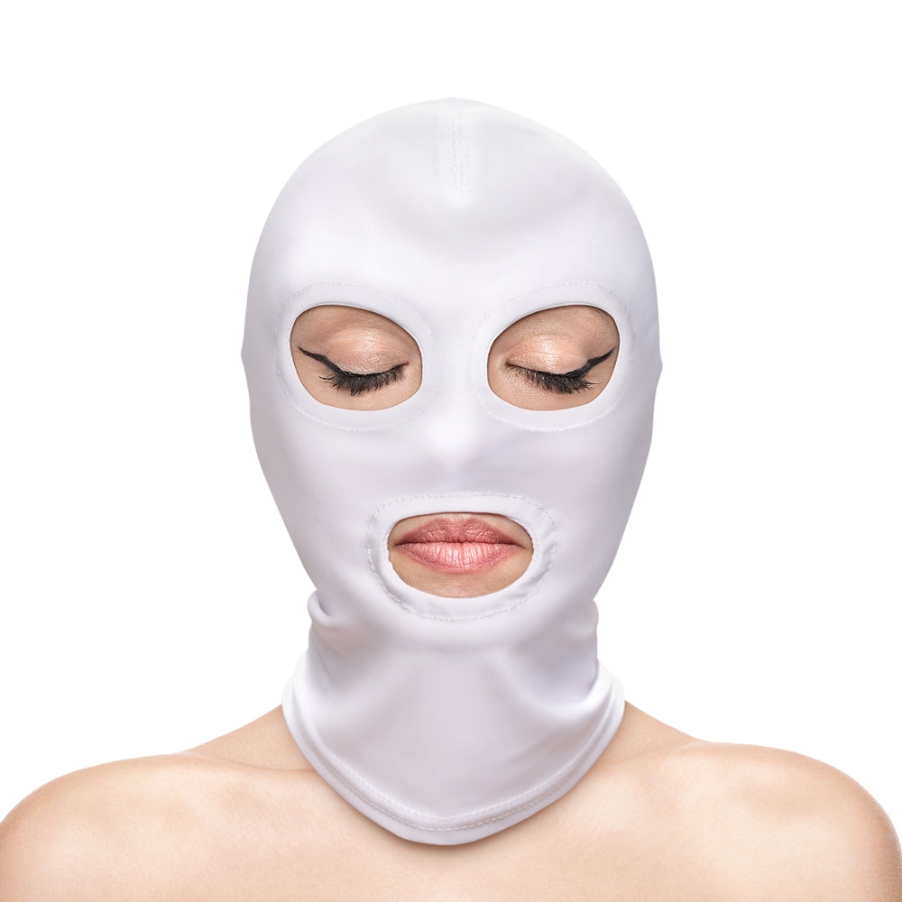 Fetish&Fashion Eyes&Mouth Hood White