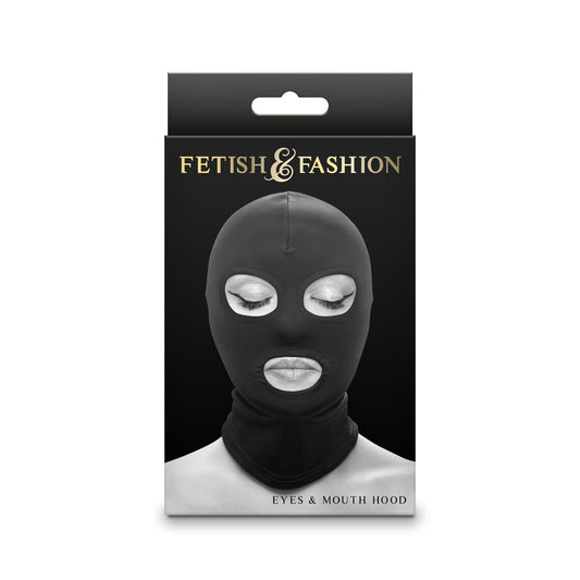 Fetish & Fashion Eyes & Mouth Hood Black