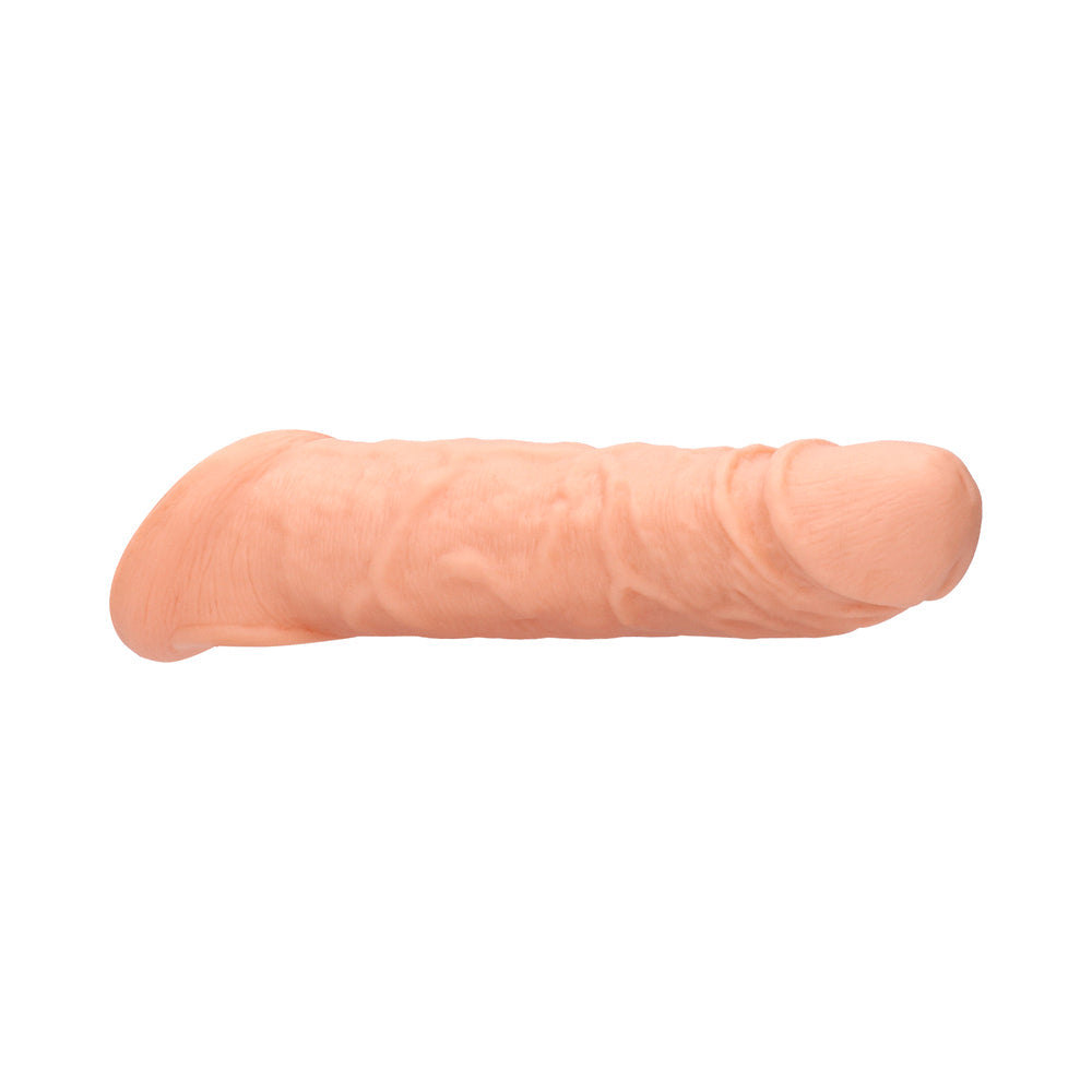 Arnés extensor de pene RealRock Skin de 8 pulgadas, color beige