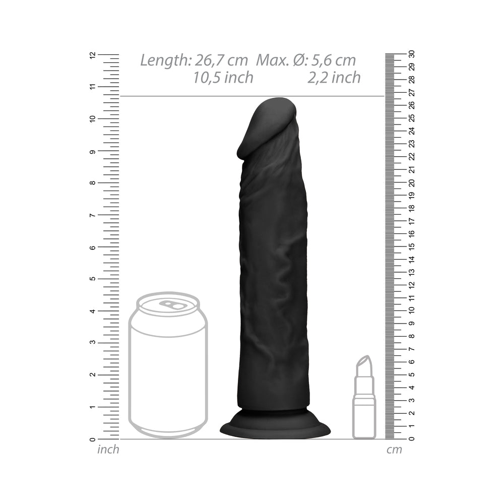 RealRock Skin 10 in. Dildo Black