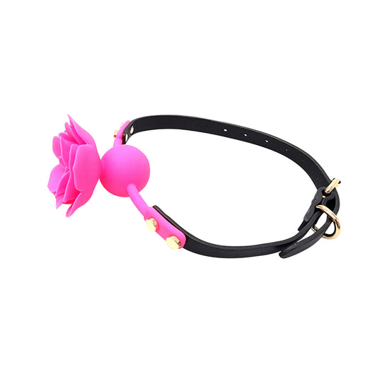 Ple'sur Flower Ball Gag Breathable Pink