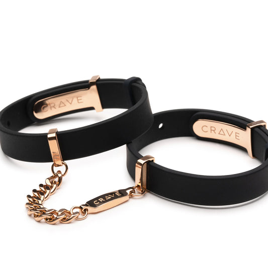 Crave ID Cuffs Black/Rose Gold