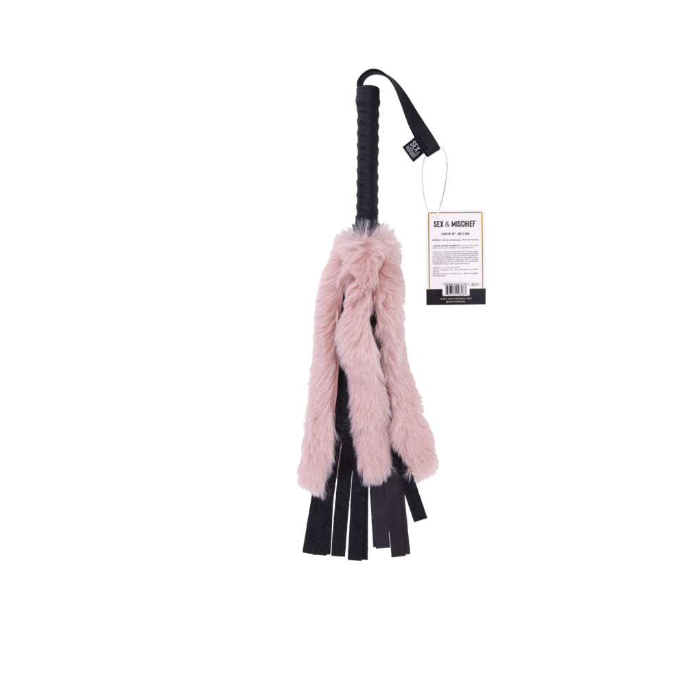 Hojas deportivas Sexo y travesuras Brat Faux Fur Flogger