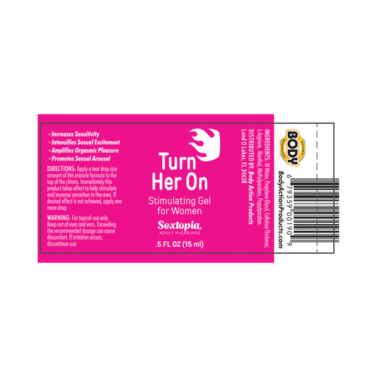 Sextopia Turn Her On Stim Gel/Women .5oz